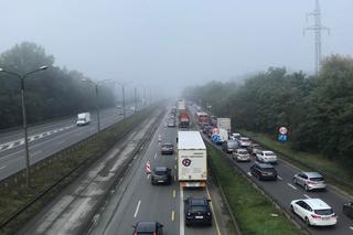 Trasa DK 86 Sosnowiec - Katowice stoi w korku kolejny dzień