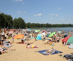 Plażowicze opanowali Pogorię III. Rekordowa frekwencja