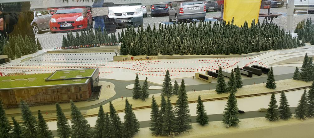 Makieta Dolnośląskiego Centrum Sportu, które powstanie w Jakuszycach