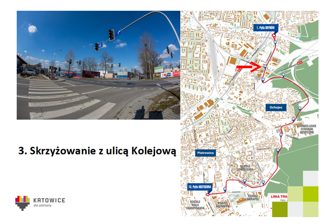 Tramwaj do Kostuchny z centrum Katowic