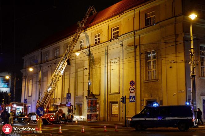 Groźny pożar w budynku Filharmonii Krakowskiej