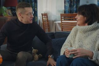 	M jak miłość odc. 1864. Marysia (Małgorzata Pieńkowska), Piotrek (Marcin Mroczek)