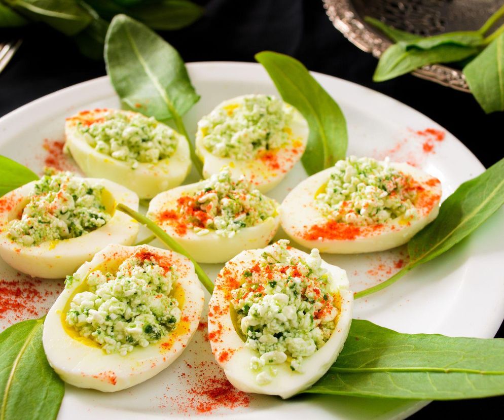 jajka faszerowane brokułem