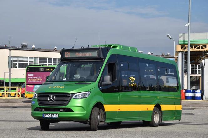 Pięć nowych minibusów Mercus, zbudowanych na bazie Mercedesów Sprinterów, rozpoczyna służbę w barwach MPK Poznań 