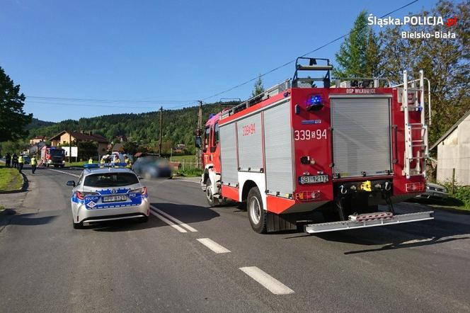 Wypadek w Wilkowicach