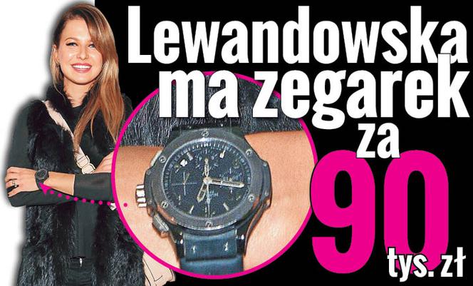 Lewandowska ma zegarek za 90 tys.