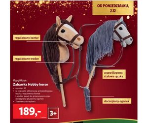 Lidl, zabawka hobby horse, 189 zł