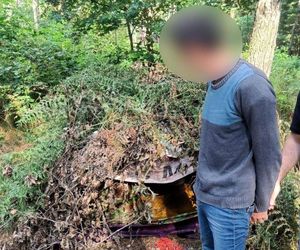 Poszukiwany 45-latek ukrywał się w lesie