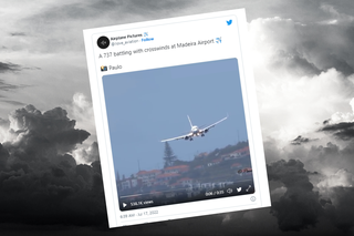 Przerażające nagranie z lądowania pilota linii Enter Air na Maderze