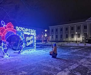 W siedleckim parku miejskim można spotkać m.in. podświetloną postać Księżnej Aleksandry Ogińskiej