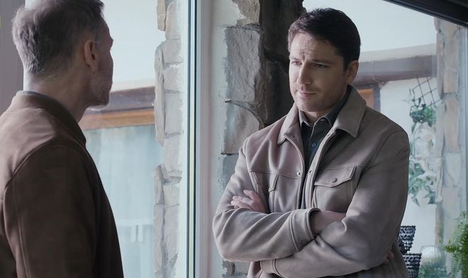 M jak miłość odc. 1881. Dima (Michaił Pszeniczny), Andrzej Budzyński (Krystian Wieczorek)