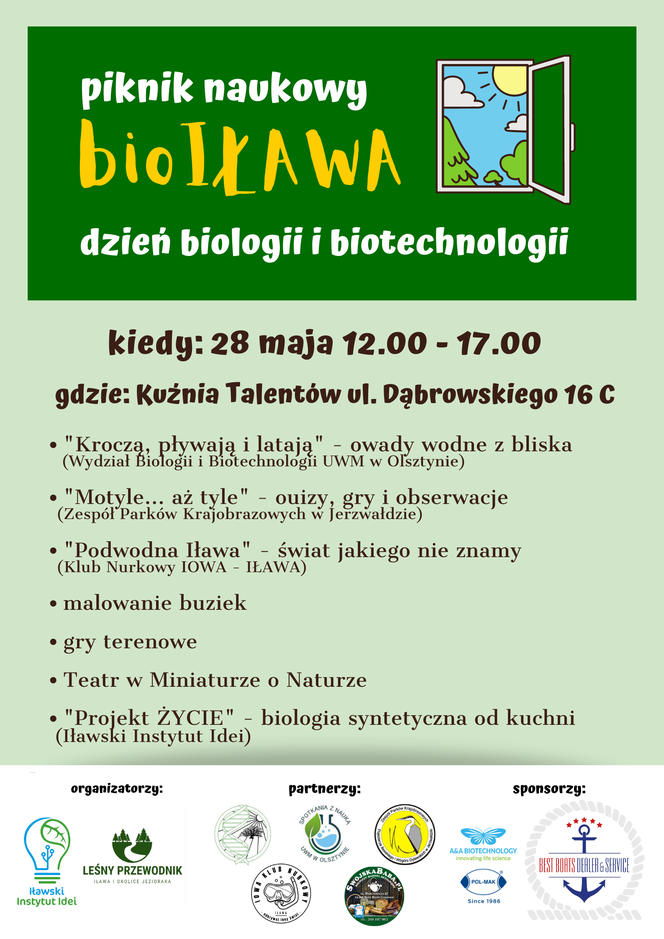 Dzień Biologii i Biotechnologii w Iławie w ramach Pikniku Naukowego bioIŁAWA