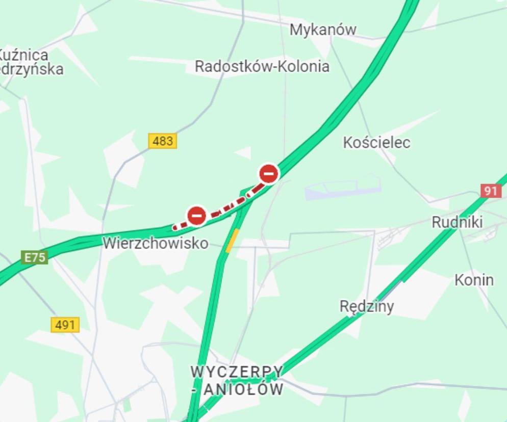 Zalana autostrada A1. Nieprzejezdne są wszystkie pasy