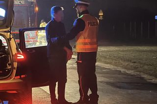  Pijany kierowca potrącił rowerzystę. Rozerwał pękł na dwie części