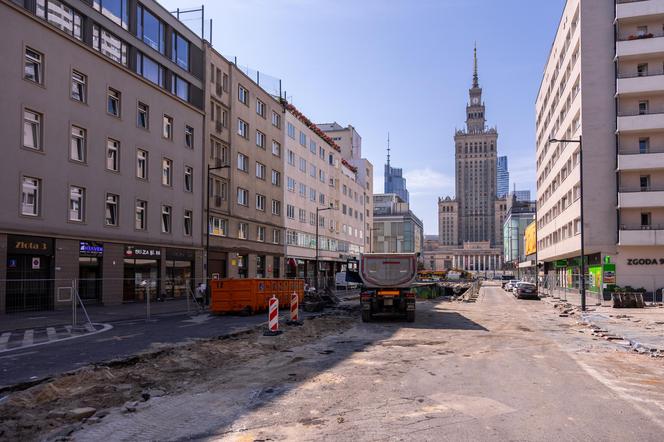 Likwidacja tunelu pod Marszałkowską w Warszawie