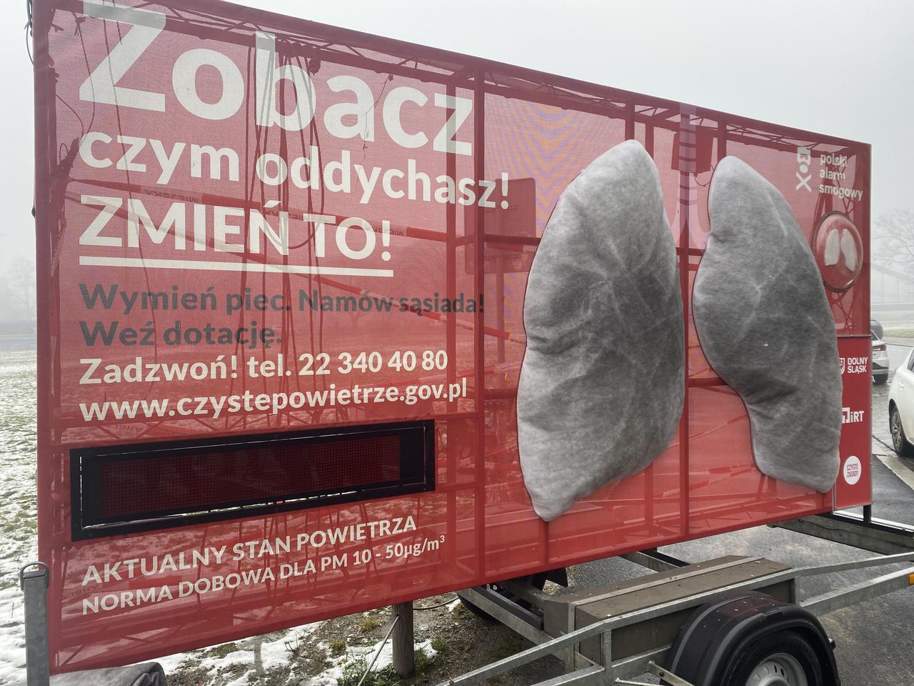 Fatalna jakość powietrza we Wrocławiu! Mobilne płuca nie pozostawiają wątpliwości