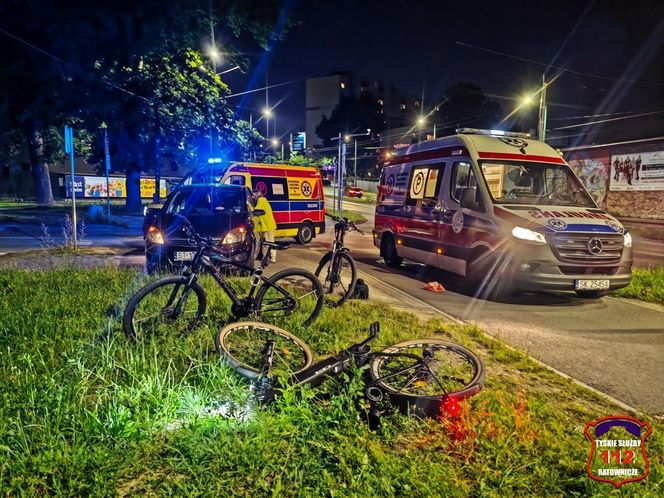 Niecodzienne zdarzenie w Tychach. Zderzenie dwóch "elektryków". Są w szpitalu