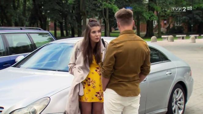 Barwy szczęścia odc. 1934. Agata (Natalia Zambrzycka), Patryk (Konrad Skolimowski)