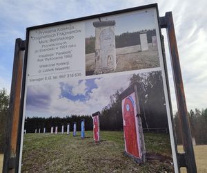 Największa kolekcja muru berlińskiego jest pod Wrocławiem. Na polu ustawiono kilkadziesiąt żelbetowych płyt z NRD