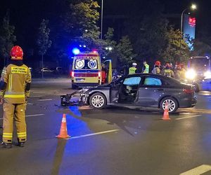 Kierowca audi wjechał w motocyklistę