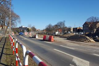 Budowa ronda na skrzyżowaniu Szybowników z Wolińską w Lesznie