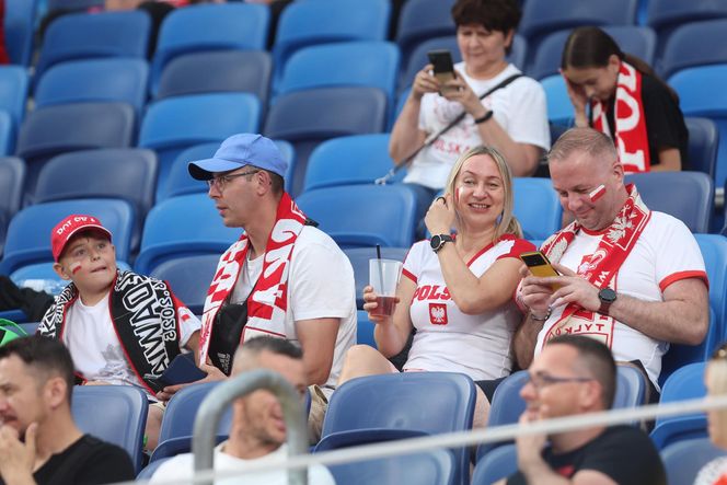Kibice na meczu Polska - Mołdawia