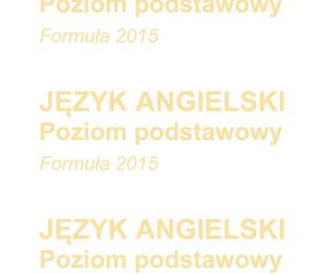 Matura poprawkowa 2023: angielski. Formuła 2015