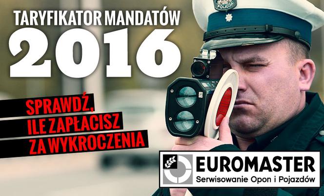 Niezbędnik kierowcy: taryfikator mandatów i tabela punktów karnych 2016