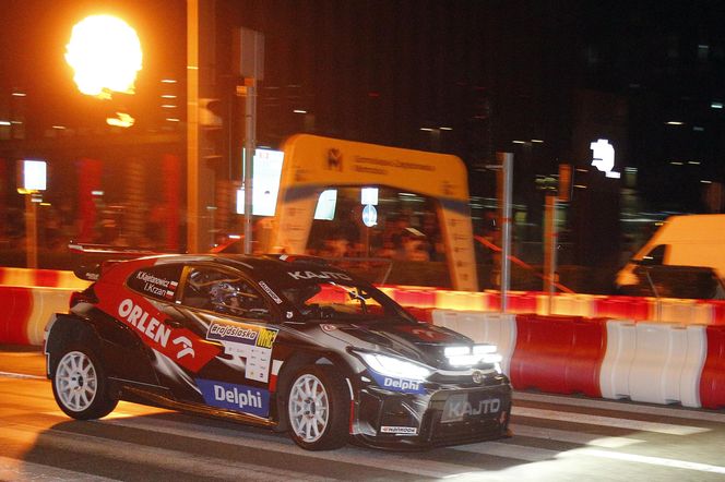 Rajd Śląska 2025. Nocny odcinek specjalny ulicami Katowic