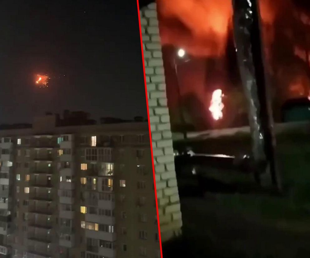 Eksplozje po ataku ukraińskich dronów na Smoleńsk