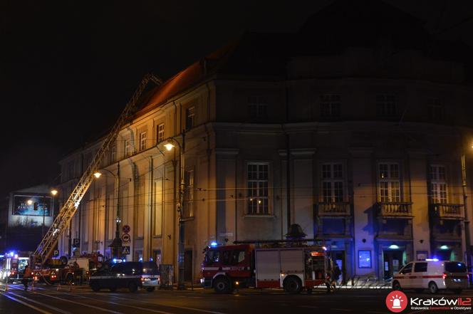 Groźny pożar w budynku Filharmonii Krakowskiej