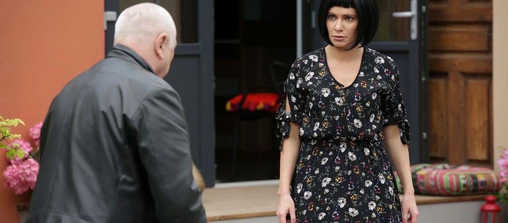 M jak miłość, odc. 1464. Otar (David Gamtsemlidze), Sandra (Anna Oberc)