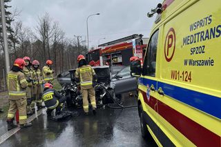 Wypadek w Rembertowie 11.04.2025