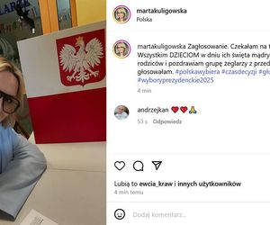 Wybory Prezydenckie 2025. Jak głosowały gwiazdy? Marta Kuligowska