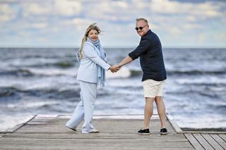 Zakochani Katarzyna Niezgoda i Paweł Markiewicz razem nad morzem. Wystąpili w Afryka Express