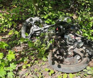 Wypadek motocyklisty w Kaletach