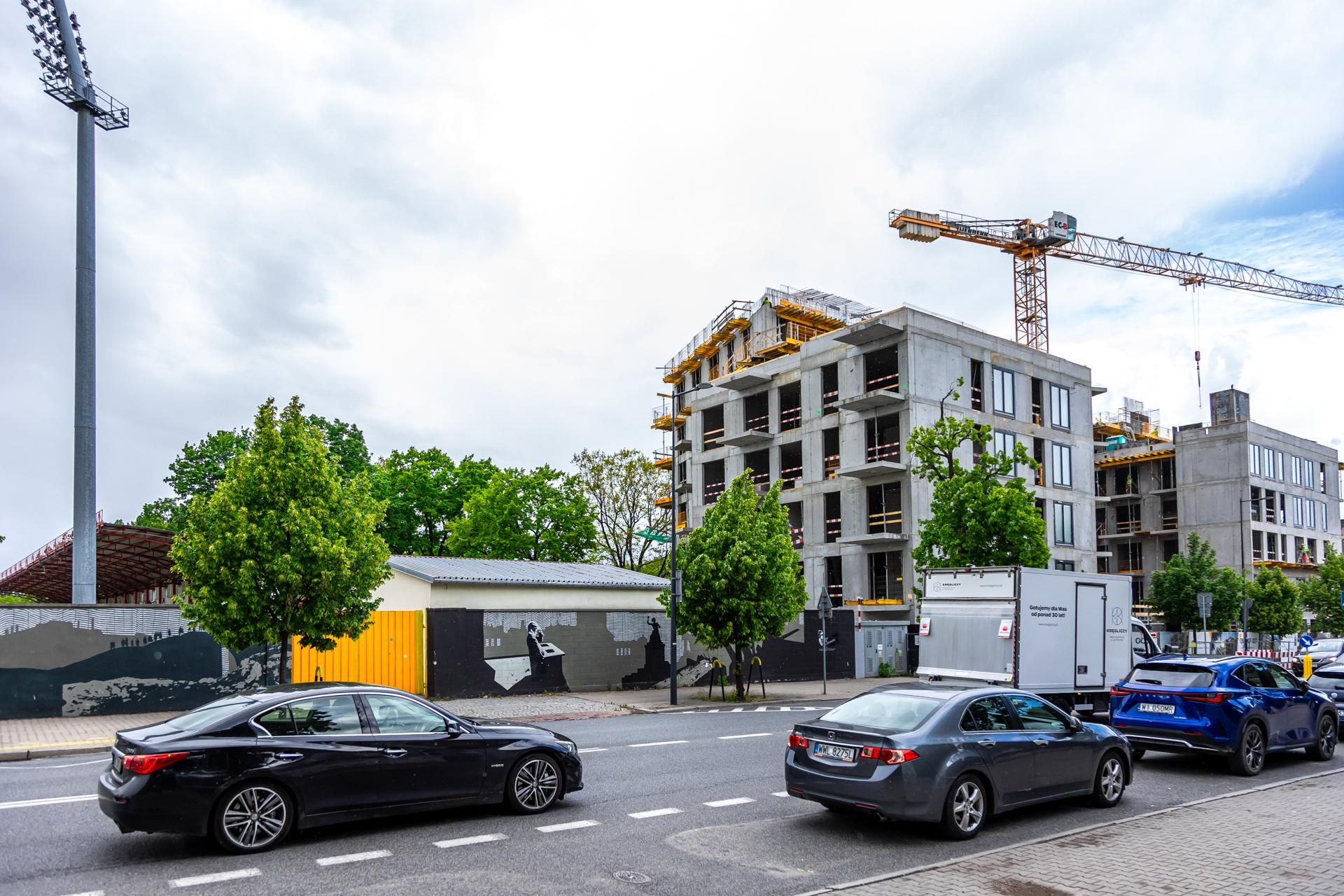 Konwiktorska Residence w Warszawie w trakcie budowy