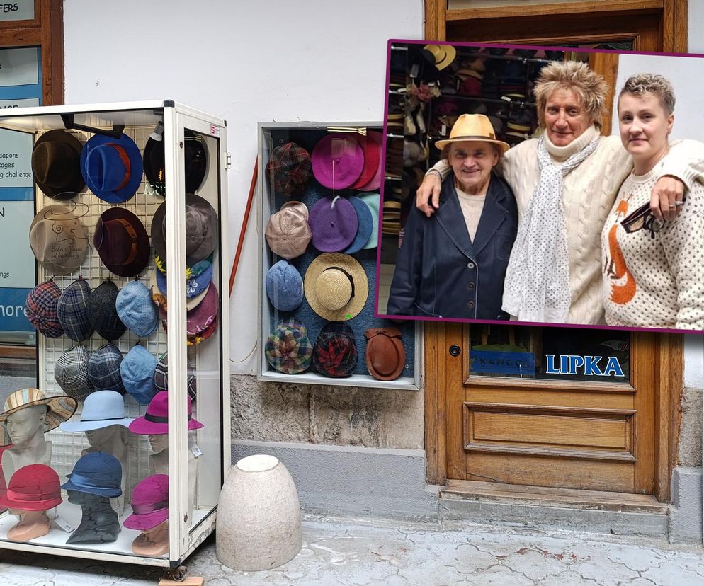 Rod Stewart kupił czapkę u Pani Marii Lipki w Krakowie