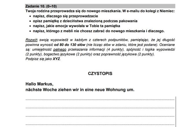 Matura niemiecki 2022 - ODPOWIEDZI, ARKUSZE CKE, ZADANIA, PDF DO POBRANIA