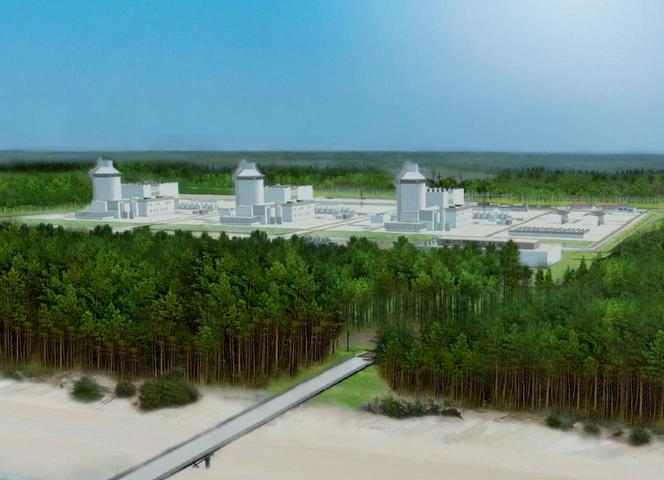 Pierwsza elektrownia jądrowa w Polsce – wizualizacja elektrowni