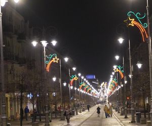 Świąteczne iluminacje 2024 w centrum Kielc