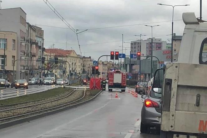 Śmierc na ulicy w Sosnowcu