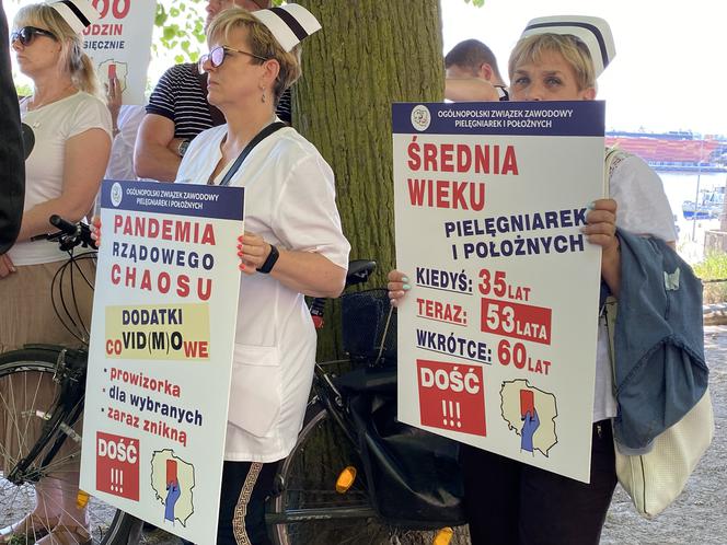 Protest pielegniarek Szczecin