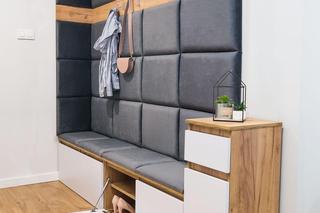 Panele tapicerowane w przedpokoju