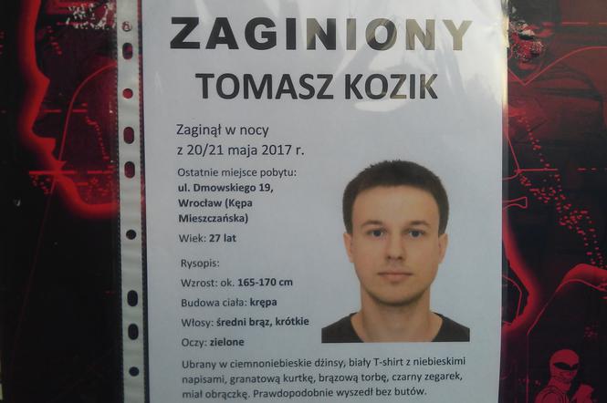 Bliscy Tomasza Kozika rozwiesli plakaty na ulicach Wrocławia