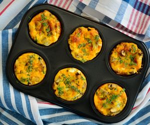 Omletowe muffinki na śniadanie, do szkoły, do pracy