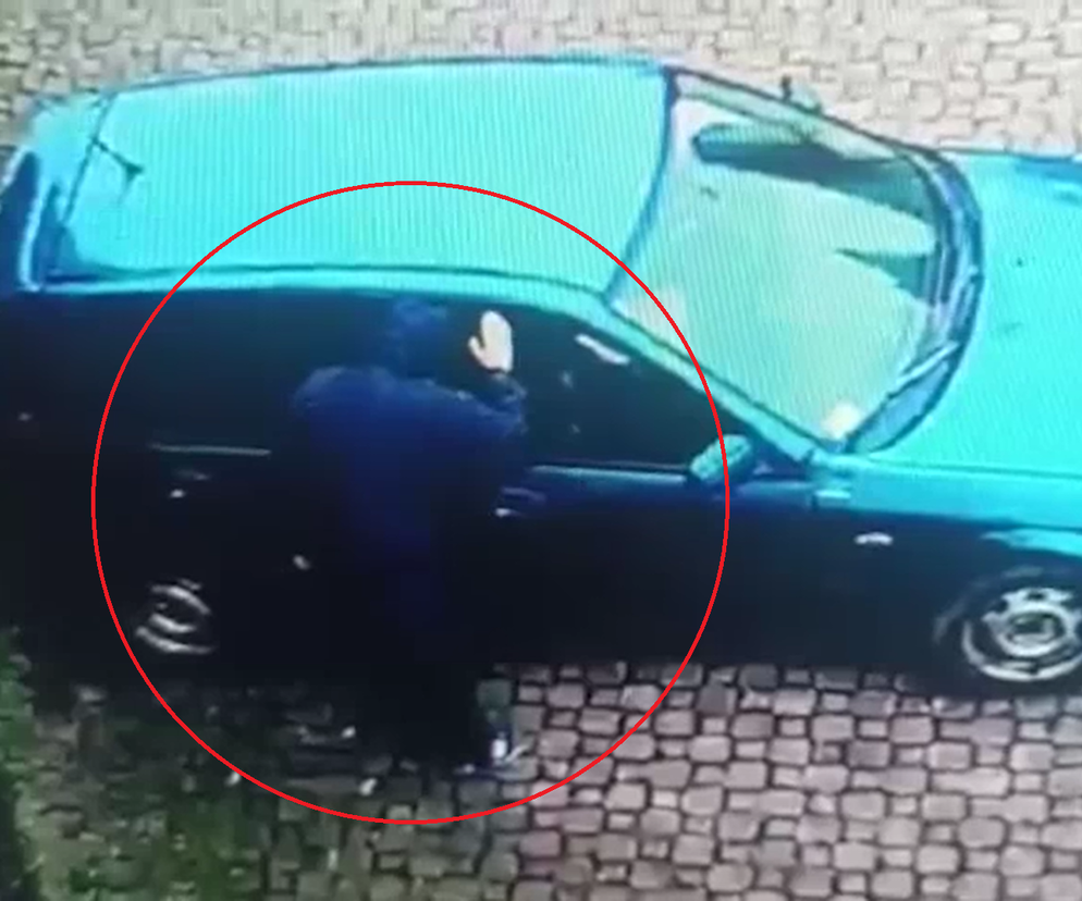 Wyszedł wcześniej z mszy, żeby ukraść samochód. Nie wiedział, że obserwuje go kamera