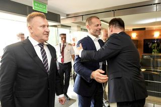 Prezes PZPN powitał prezydenta UEFA. Mamy zdjęcia [GALERIA]