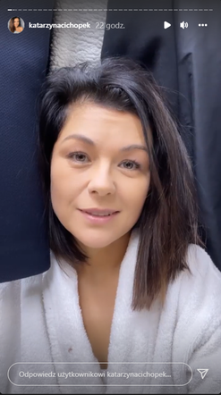M jak miłość. Katarzyna Cichopek na planie