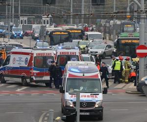 Wypadek na placu Rodła w Szczecinie